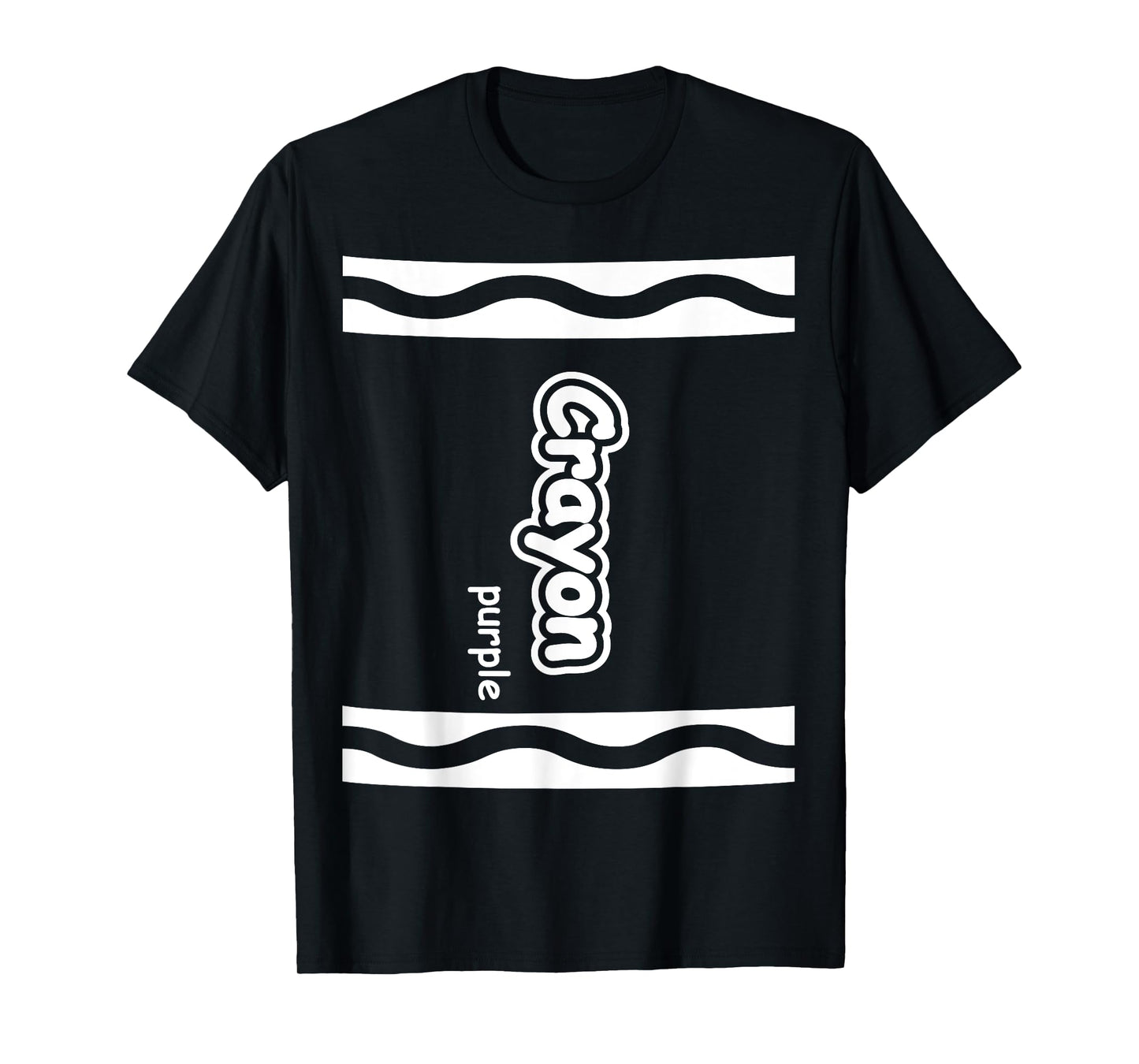 Purple Crayon Easy Halloween Costume Cute T-Shirt (Dark) T-Shirt