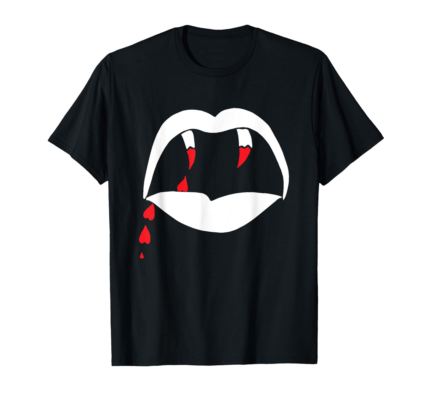 Vampire Lips & Teeth with Love Blood T-shirt