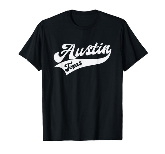 Austin - Texas - Retro / Throwback Design - Classic T-Shirt