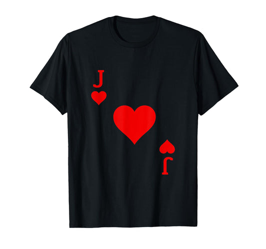 Jack of Hearts Deck of Cards Carnival Halloween Costume T-Shirt