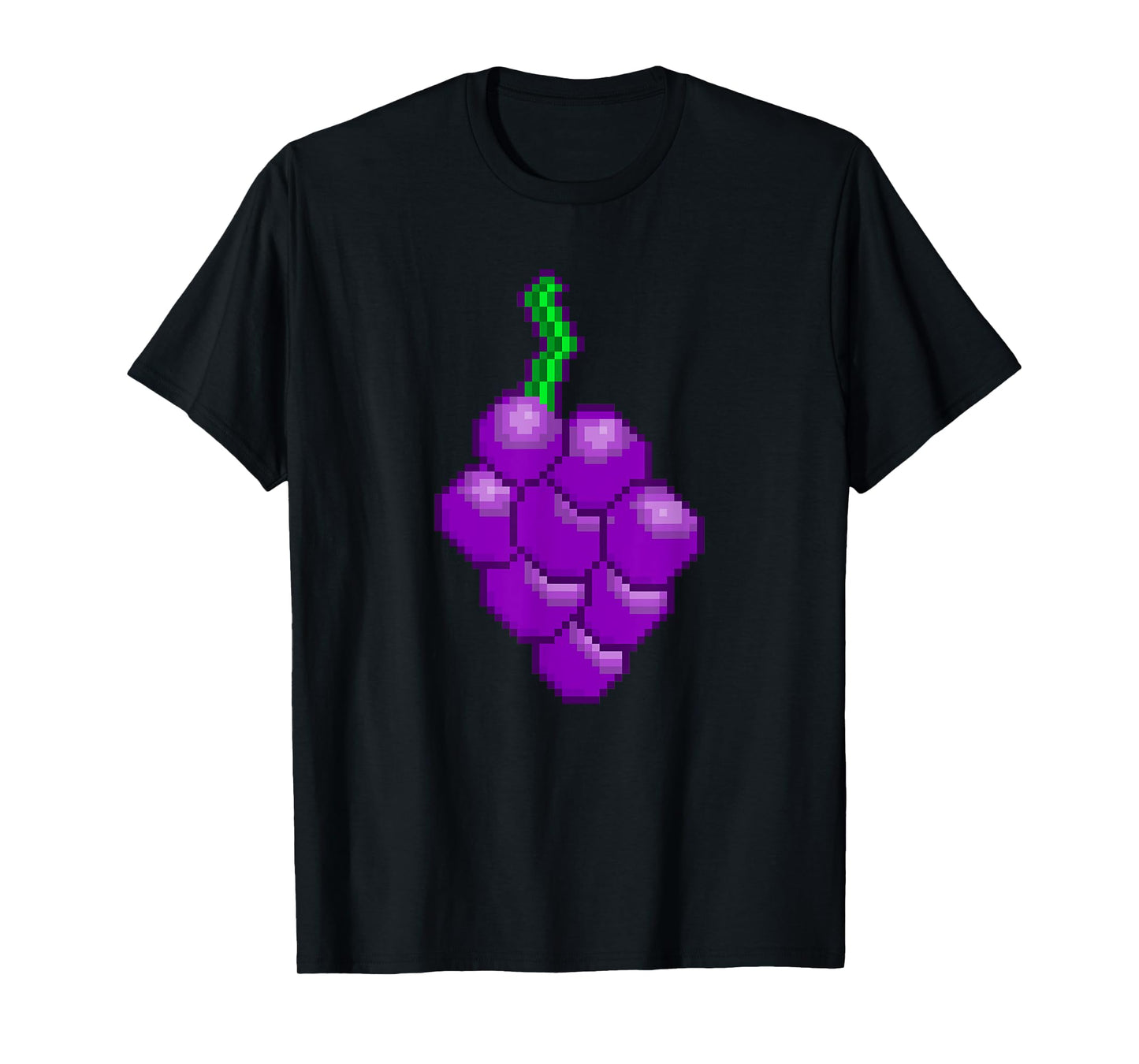 Retro Arcade 8 Bit Gaming Pixel Gamer Fruit Grapes Top T-Shirt
