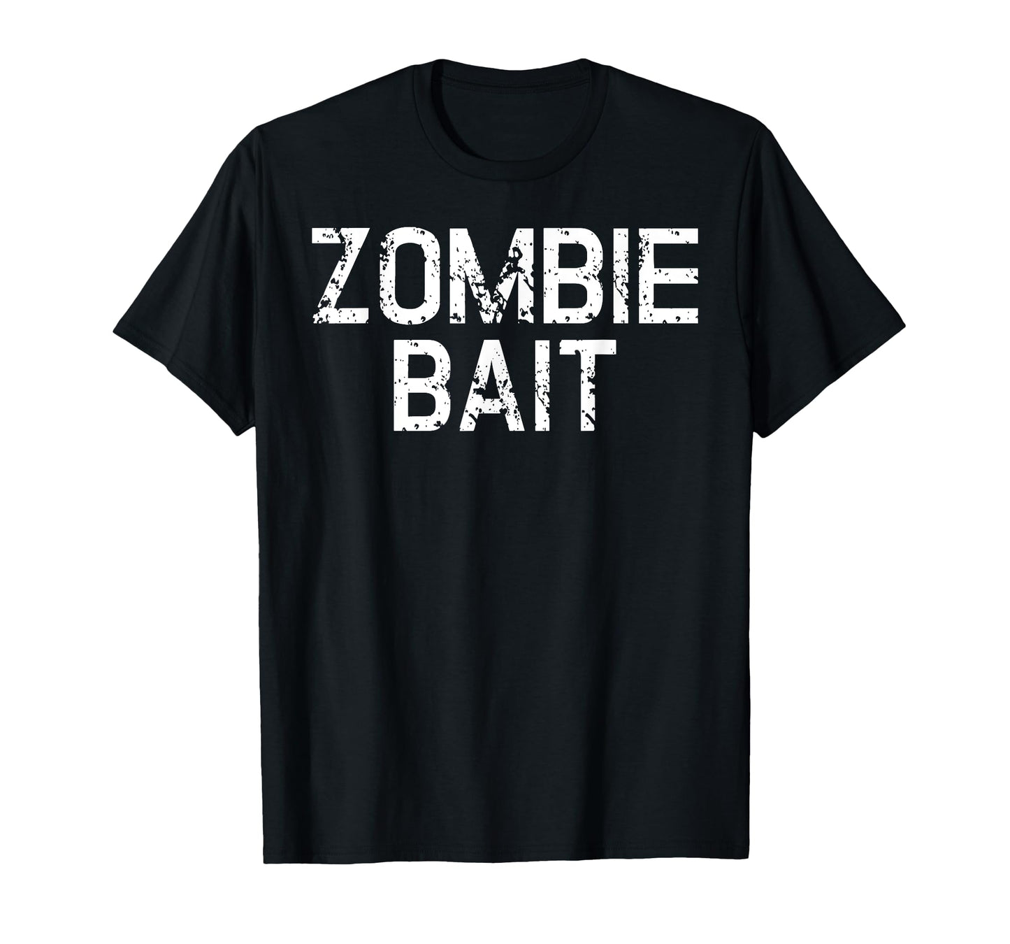 Funny Scary Simple Zombie Bait Hunter Halloween Costume T-Shirt
