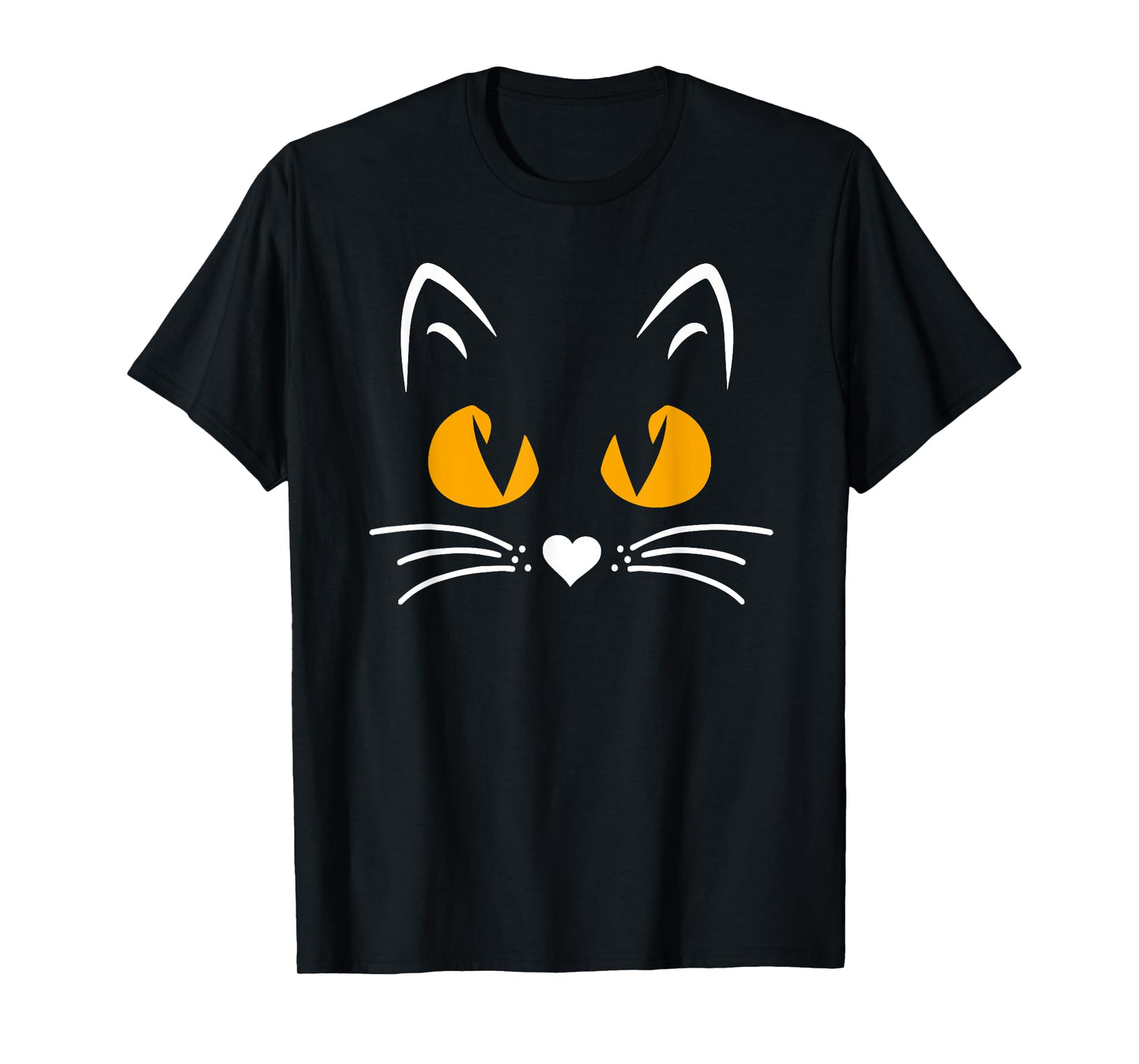 Scary Halloween Black Cat Boys Girls Kids Funny Cat T-Shirt
