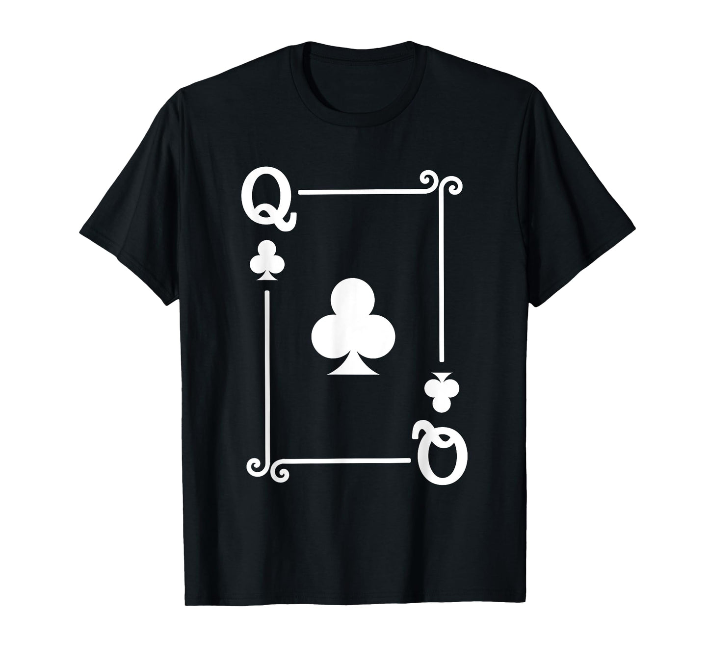 Playing Cards Costume - Queen Clubs Card - Queen Card T-Shirt