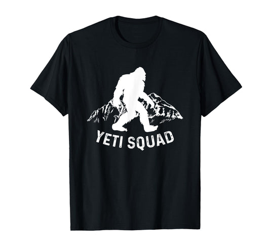 Yeti Squad Mountain Ape Snowman T-Shirt