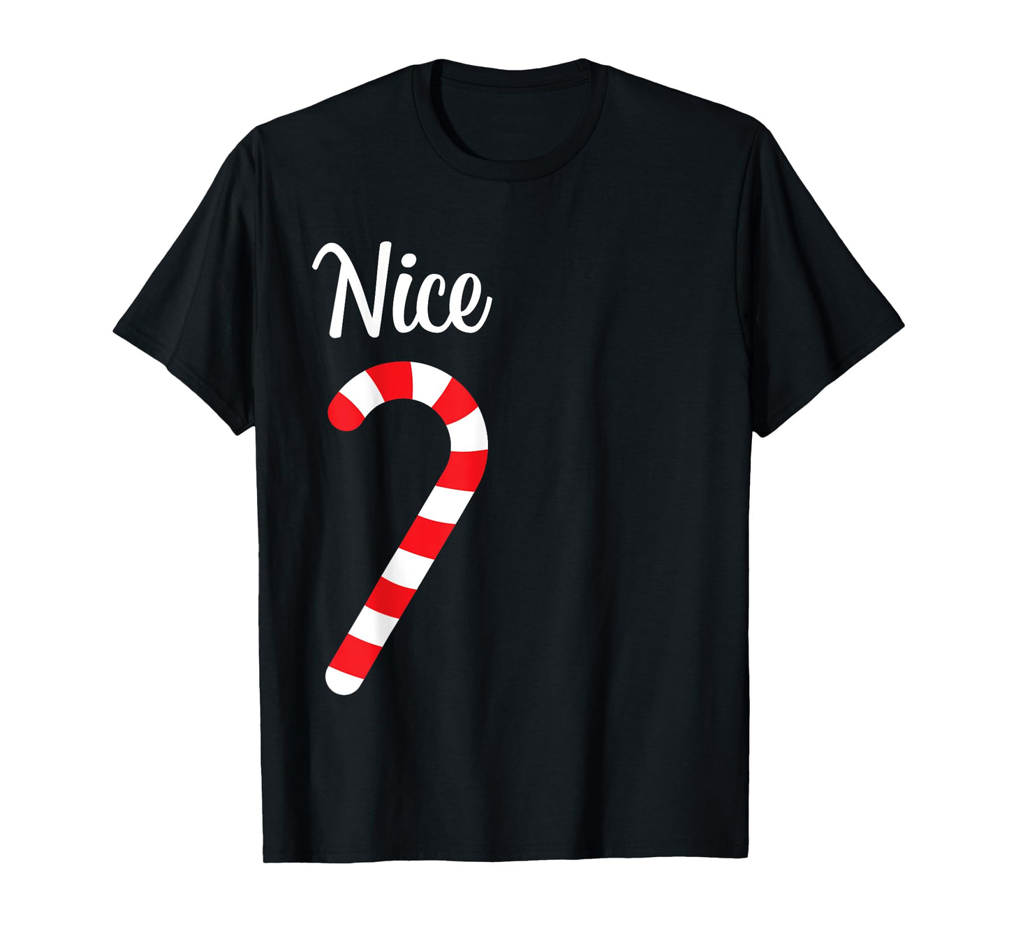Matching Naughty and Nice Couples Christmas Pajamas T-Shirt