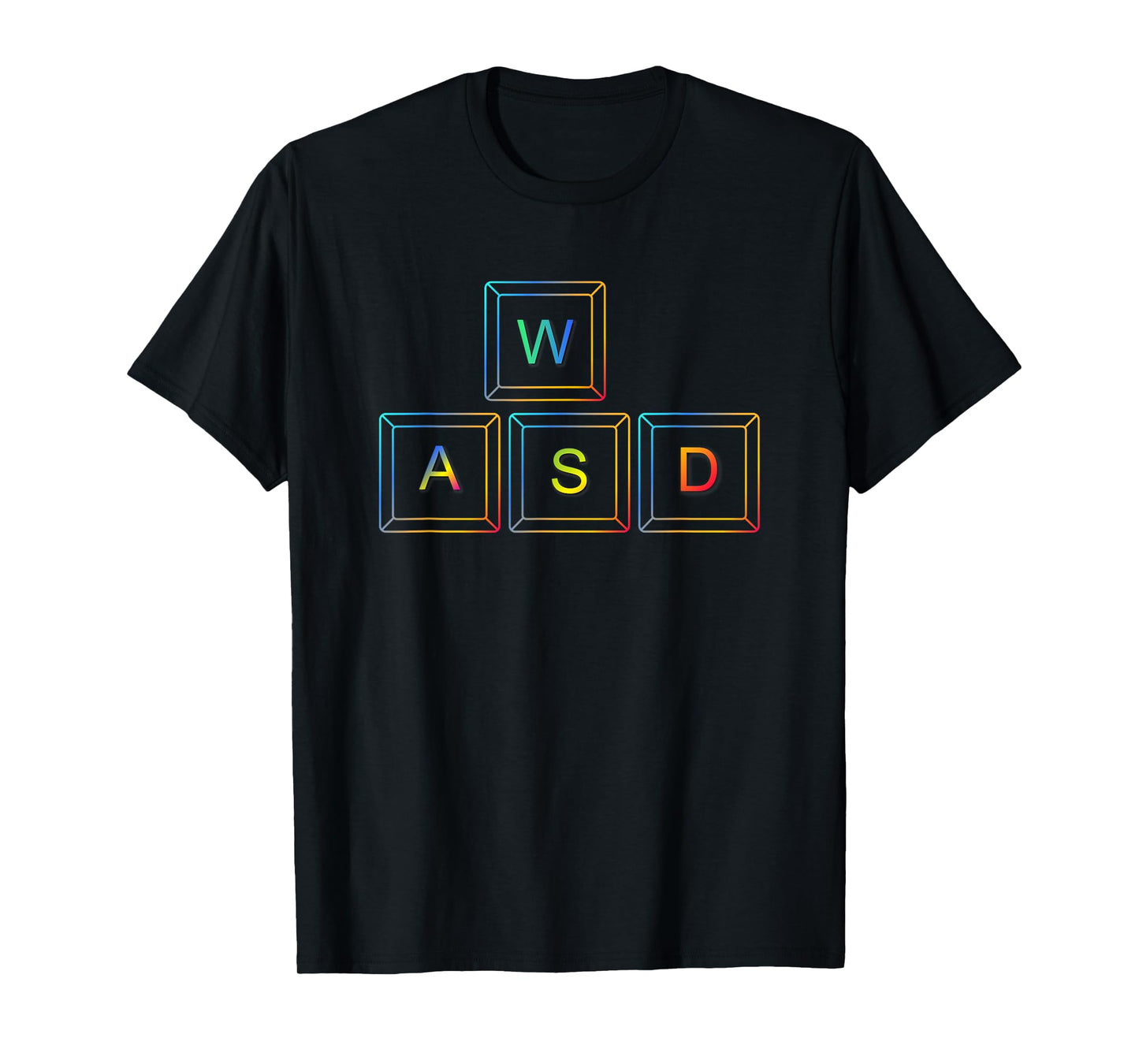 WASD RGB PC Gaming Gift Shirt for Computer Gamers T-Shirt