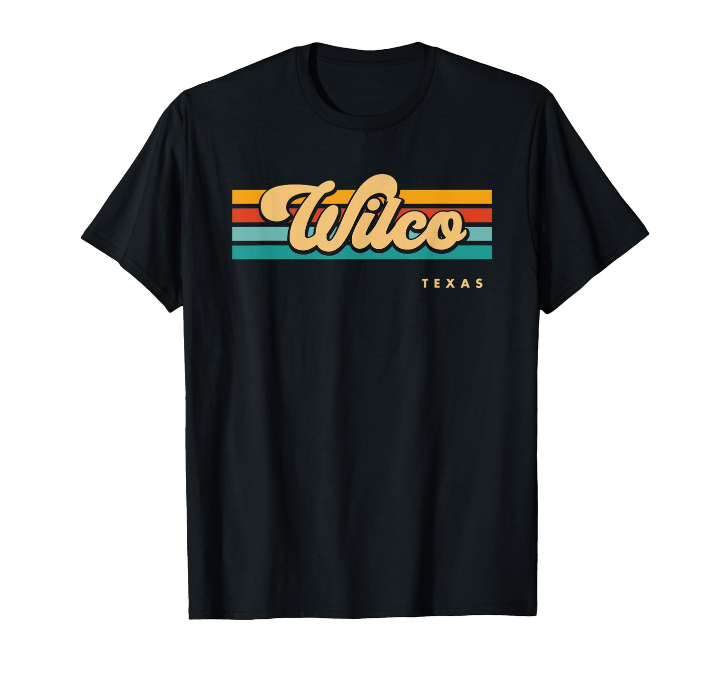Vintage Sunset Stripes Wilco, Texas T-Shirt
