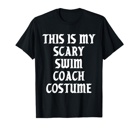 Scary Swim Coach Costume Trainer Sports Halloween Spooky T-Shirt