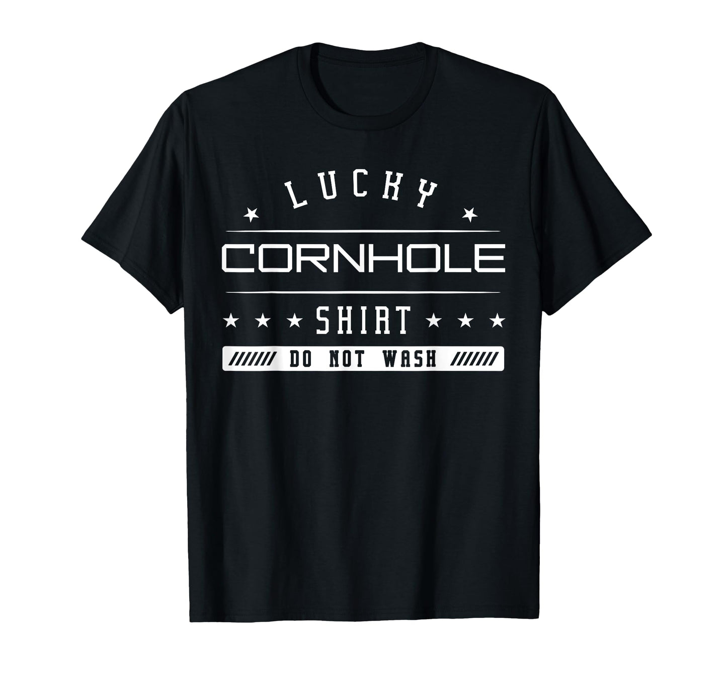 Lucky Cornhole Shirt Player Sack Bean Bag Lawn Game Beanbag T-Shirt
