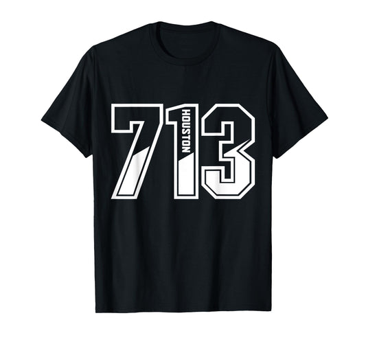 Houston Texas 713 Area Code Pride Vintage T-Shirt