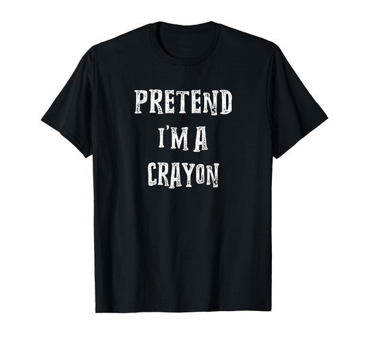 Pretend I'm A Crayon Halloween Costume Couples Matching T-Shirt