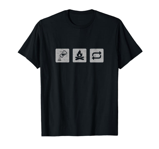 Salt Burn Repeat Symbols supernatural spirit ghost defense T-Shirt