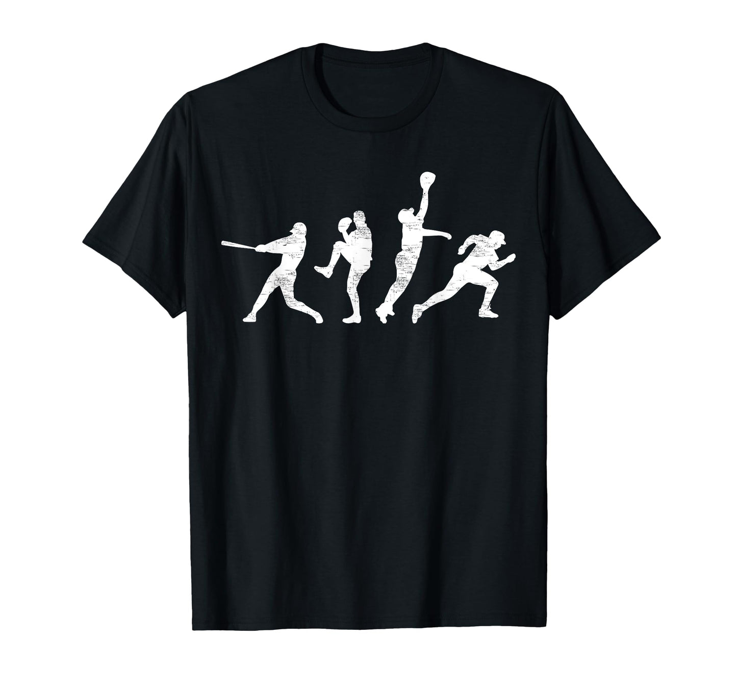 Baseball Vintage | Retro Catcher Pitcher Batter Tee T-Shirt