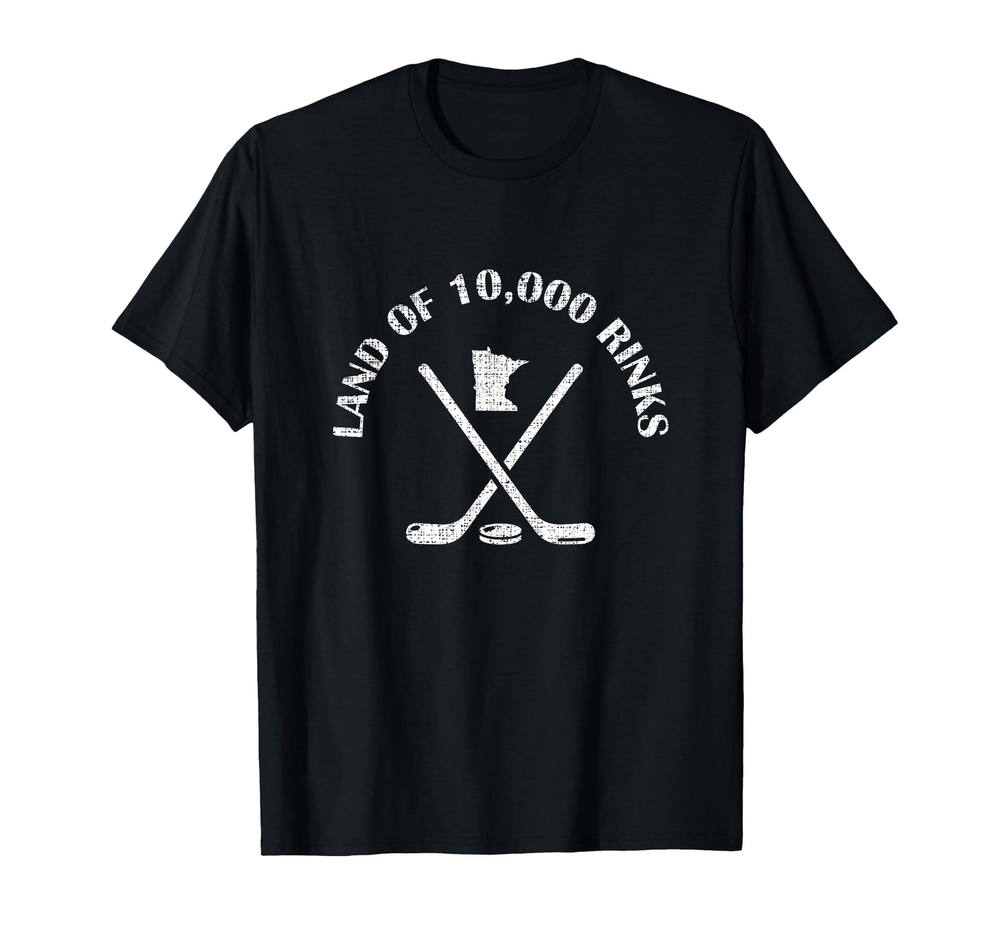 Minnesota Land Of 10000 Rinks Ice Hockey State Souvenir Gift T-Shirt