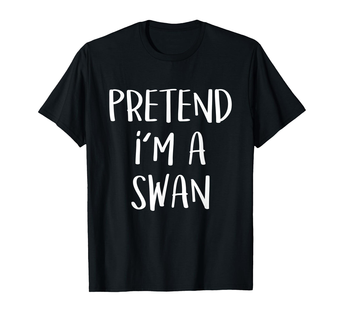 Pretend I'm A Swan Costume Funny Halloween Party T-Shirt