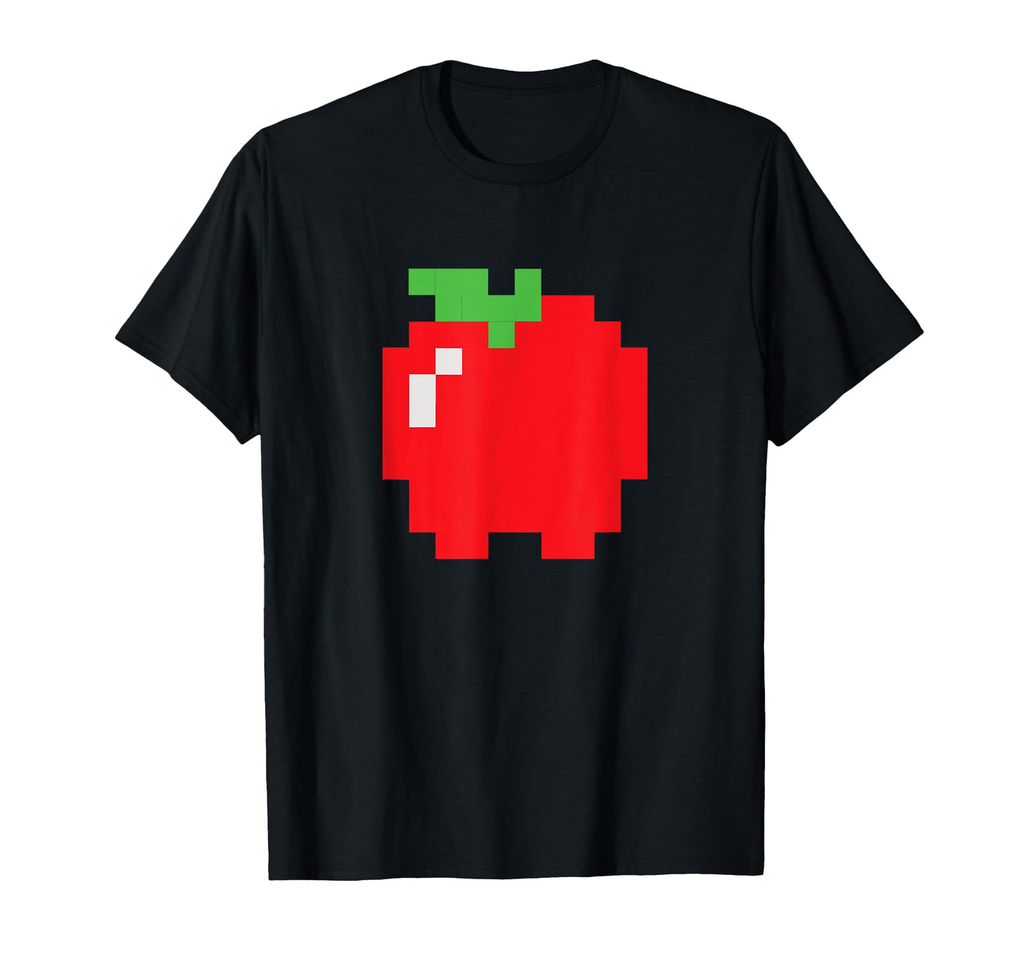 Pixel Apple 80s Video Game Halloween Group Costume T-Shirt