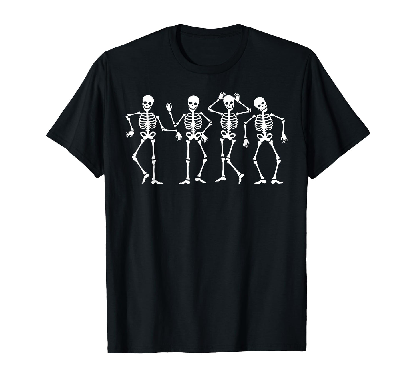 Dancing Skeletons Halloween Dance Challenge Boys Girl Kids T-Shirt