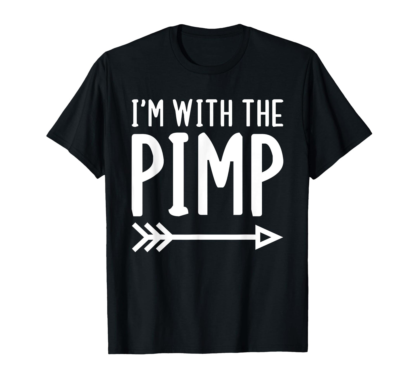 I'm With The Pimp Funny Matching Halloween Couple Costume T-Shirt