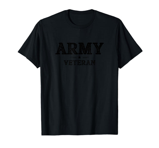 Distressed Army Veteran Logo PT Workout Retro Vintage T-Shirt