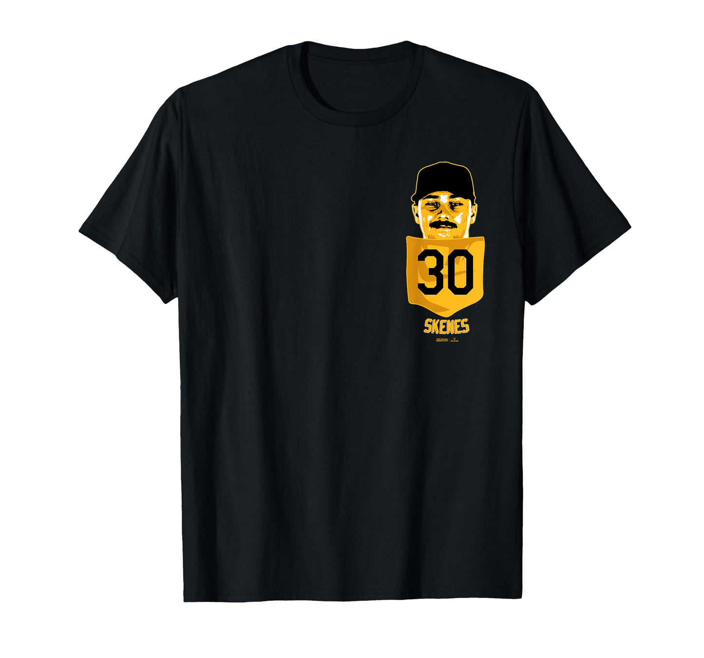 Paul Skenes Pittsburgh Baseball Pocket Tee MLBPA T-Shirt