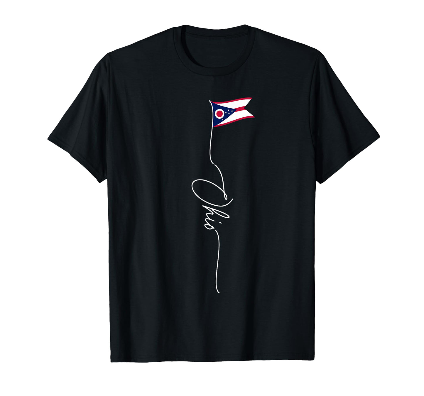 Ohio State Flag, Ohio Patriotic Signature Flag T-Shirt