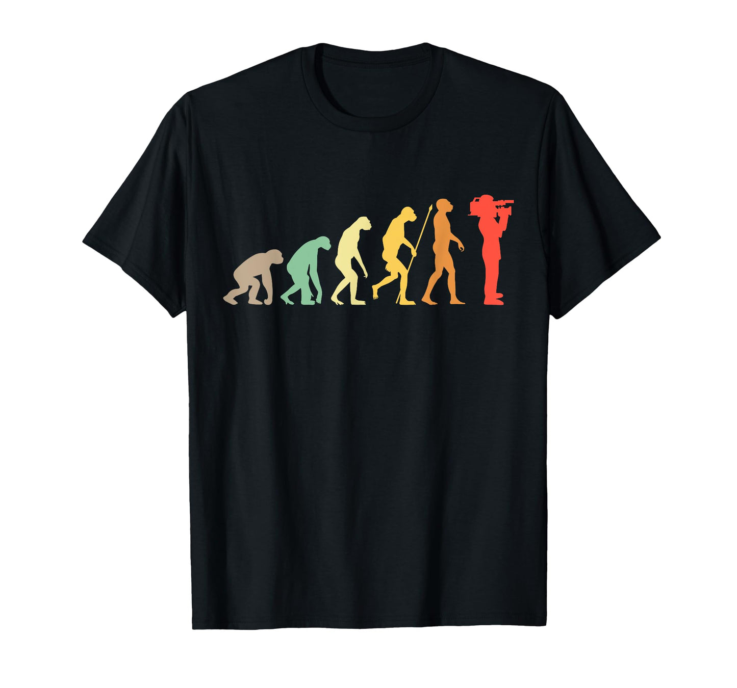 Kameramann Evolution Vintage Camera Filmmaker Gift T-Shirt