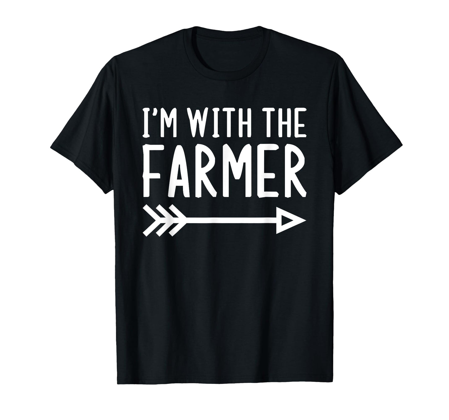 I'm With The Farmer Funny Matching Halloween Couple Costume T-Shirt