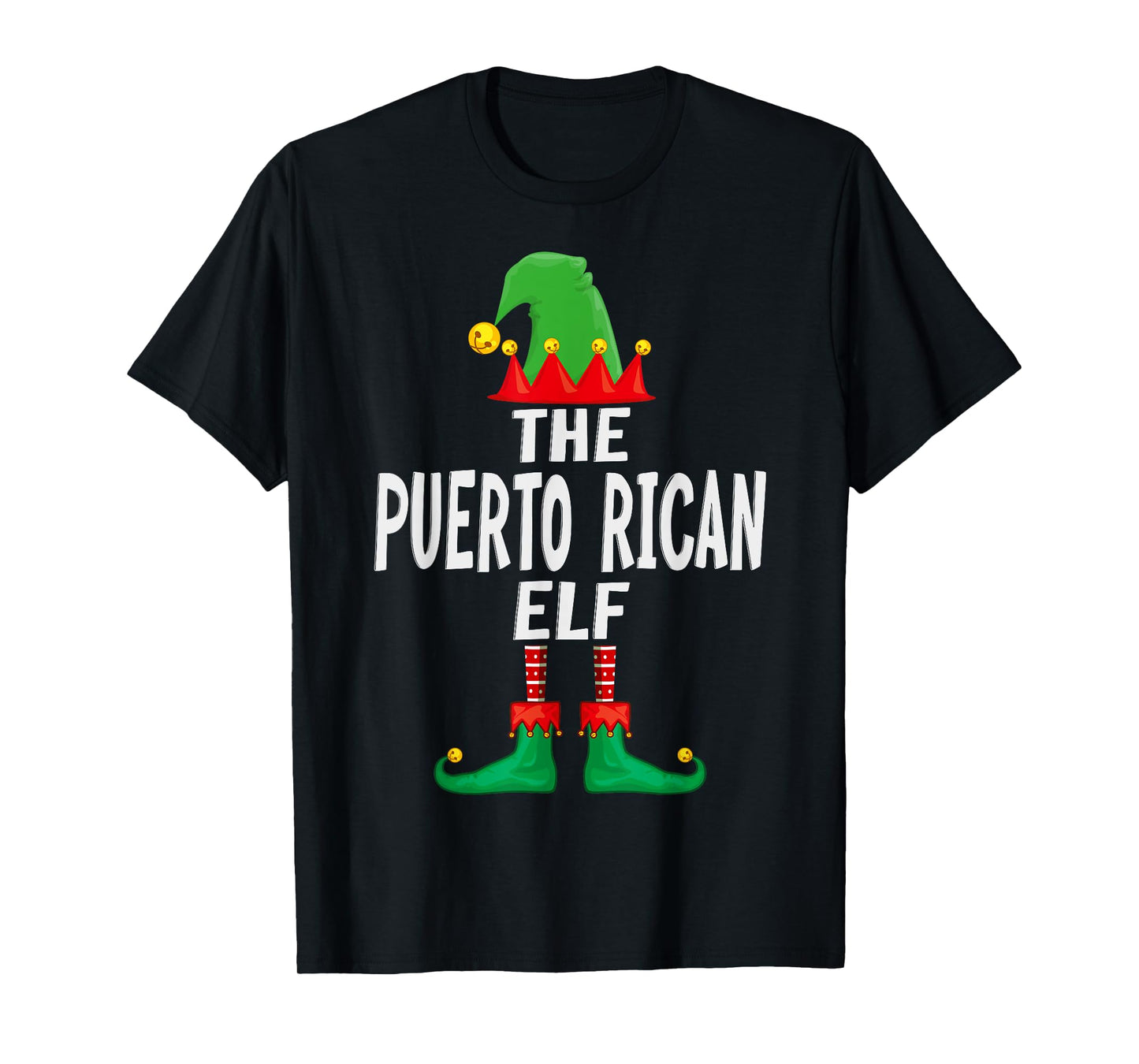 The Puerto Rican Elf Matching Family Christmas T-Shirt