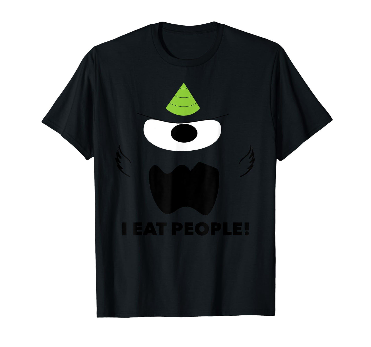 One Eyed One Horned People Eater Simple Minimalist Costume T-Shirt