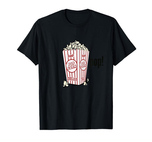 Movie Popcorn Pop T-shirt Boys Girls Youth Children Bucket T-Shirt