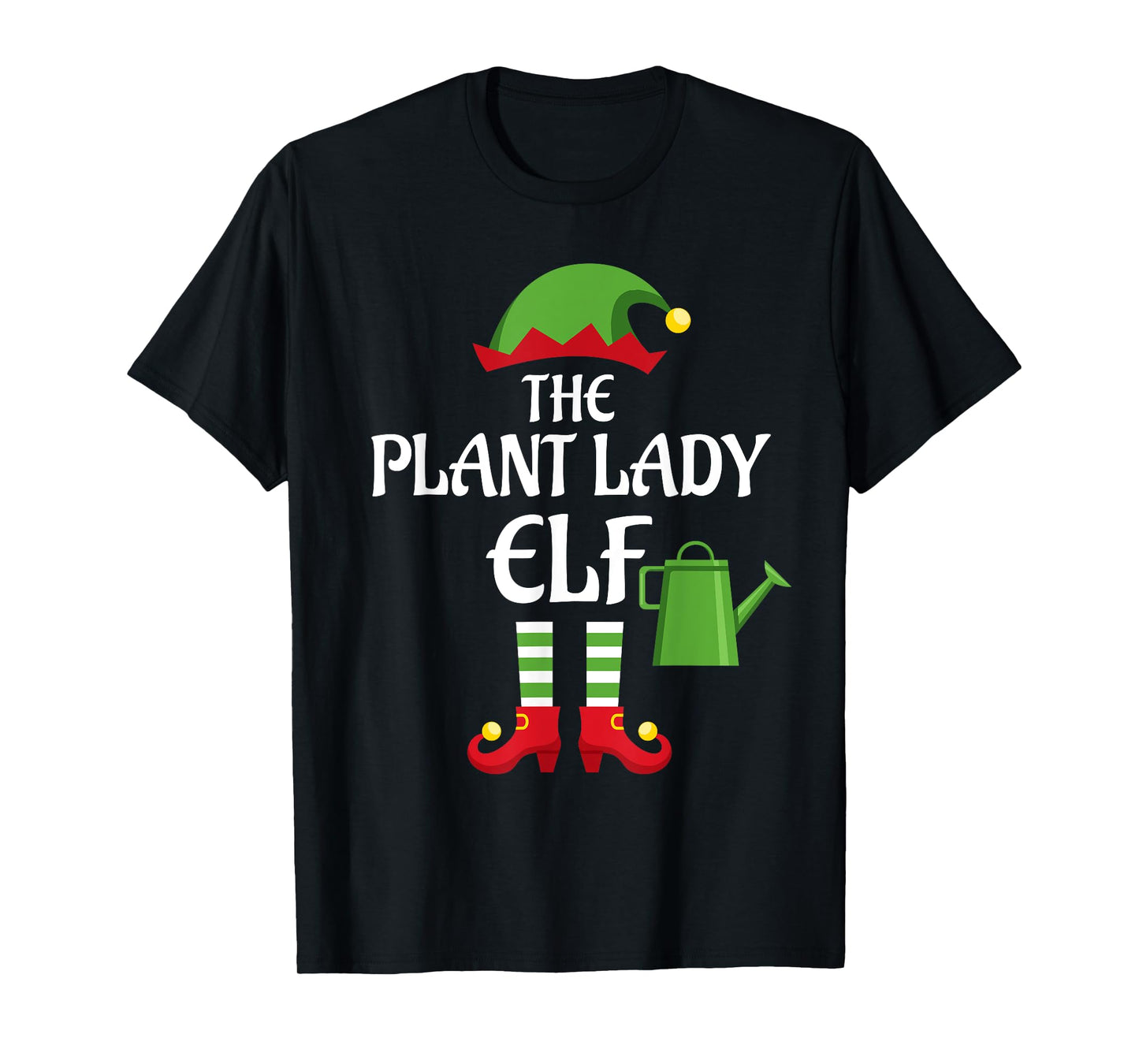 Plant Lady Elf Family Matching Group Christmas T-Shirt