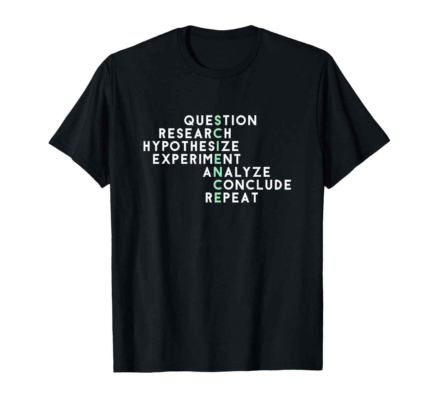 Acrostic Scientific Method Research Experiment Science T-Shirt