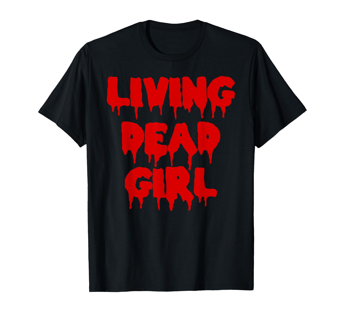Dripping Blood Halloween Zombie Movie Living Dead Girl T-Shirt