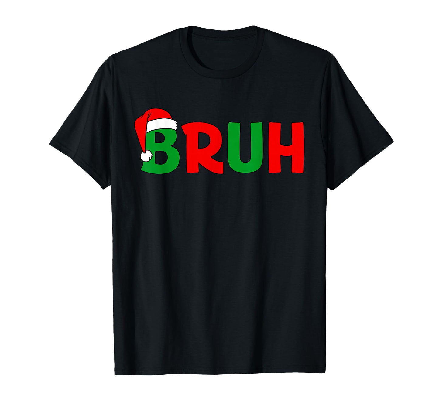 Bruh Christmas Kids Teens Boys Funny Christmas Humor Meme T-Shirt