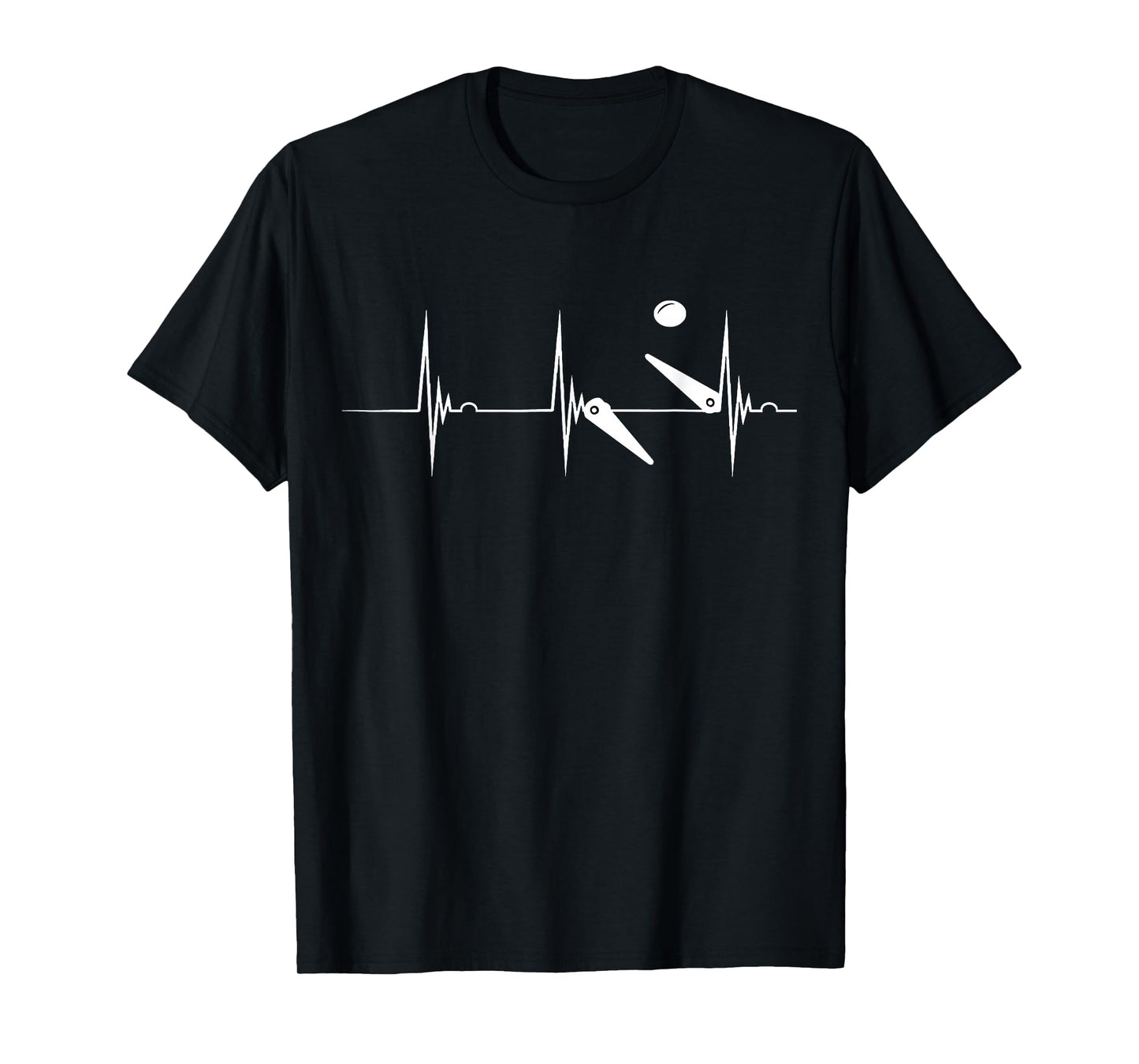 Pinball Heartbeat Flipper EKG Pulse Line Flipping Ball Shirt T-Shirt