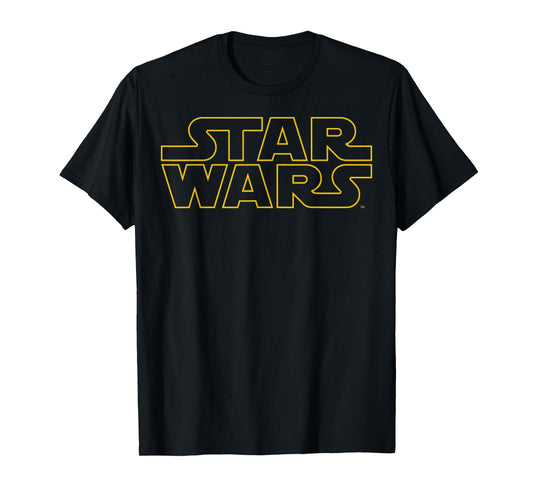 Star Wars Classic Yellow Outline Title Logo T-Shirt