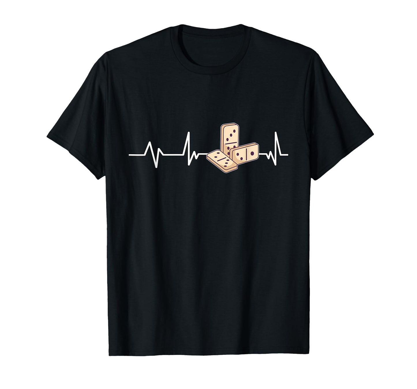 Dominoes Heartbeat Dominoes Gift Dominoes T-Shirt
