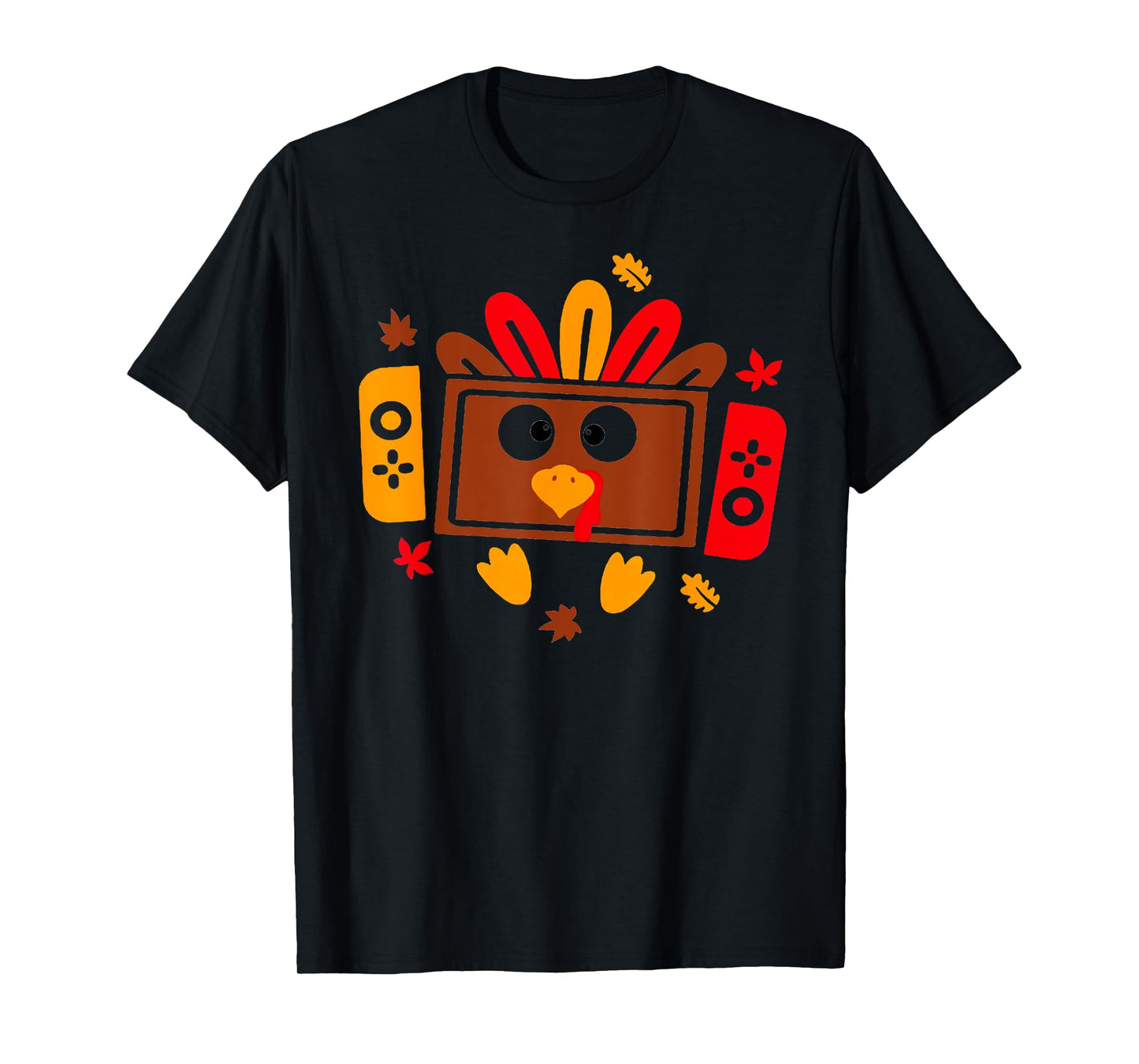 Video Games Thanksgiving Turkey Gamer Gaming Boys Kids Teens T-Shirt