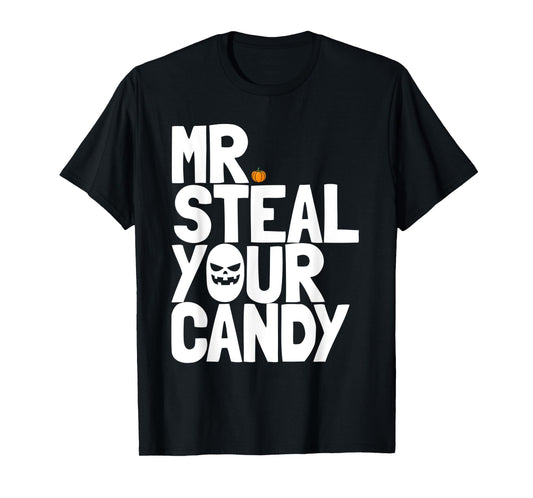Mr Steal Your Candy Toddler Halloween Outfit Boys Halloween T-Shirt