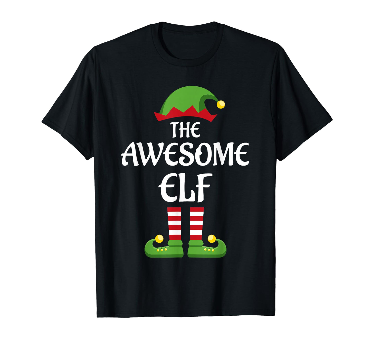 Awesome Elf Family Matching Group Christmas T-Shirt