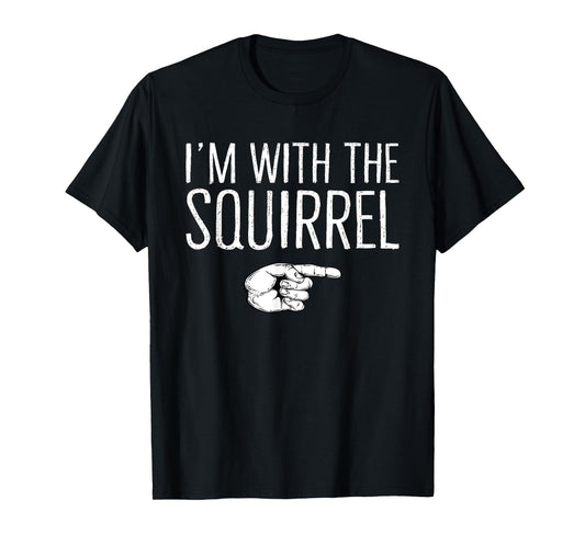 I'm With The Squirrel Matching Costume Lazy Halloween Party T-Shirt