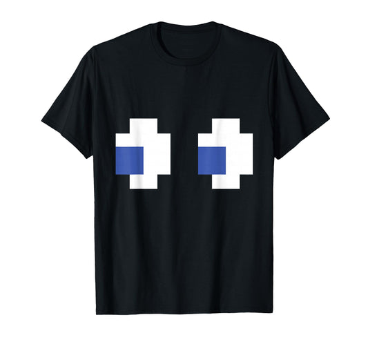 Retro 80s Arcade Game Ghost 8 bit Halloween Group Costume T-Shirt
