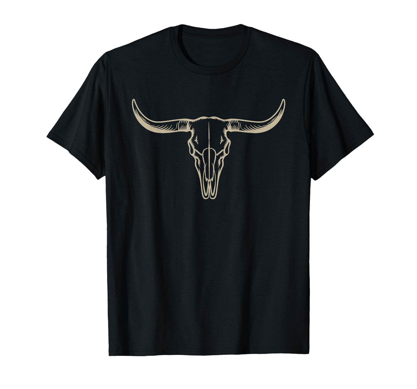 Cow Skull Cowgirl Cowboy Vintage Men Woman T-Shirt