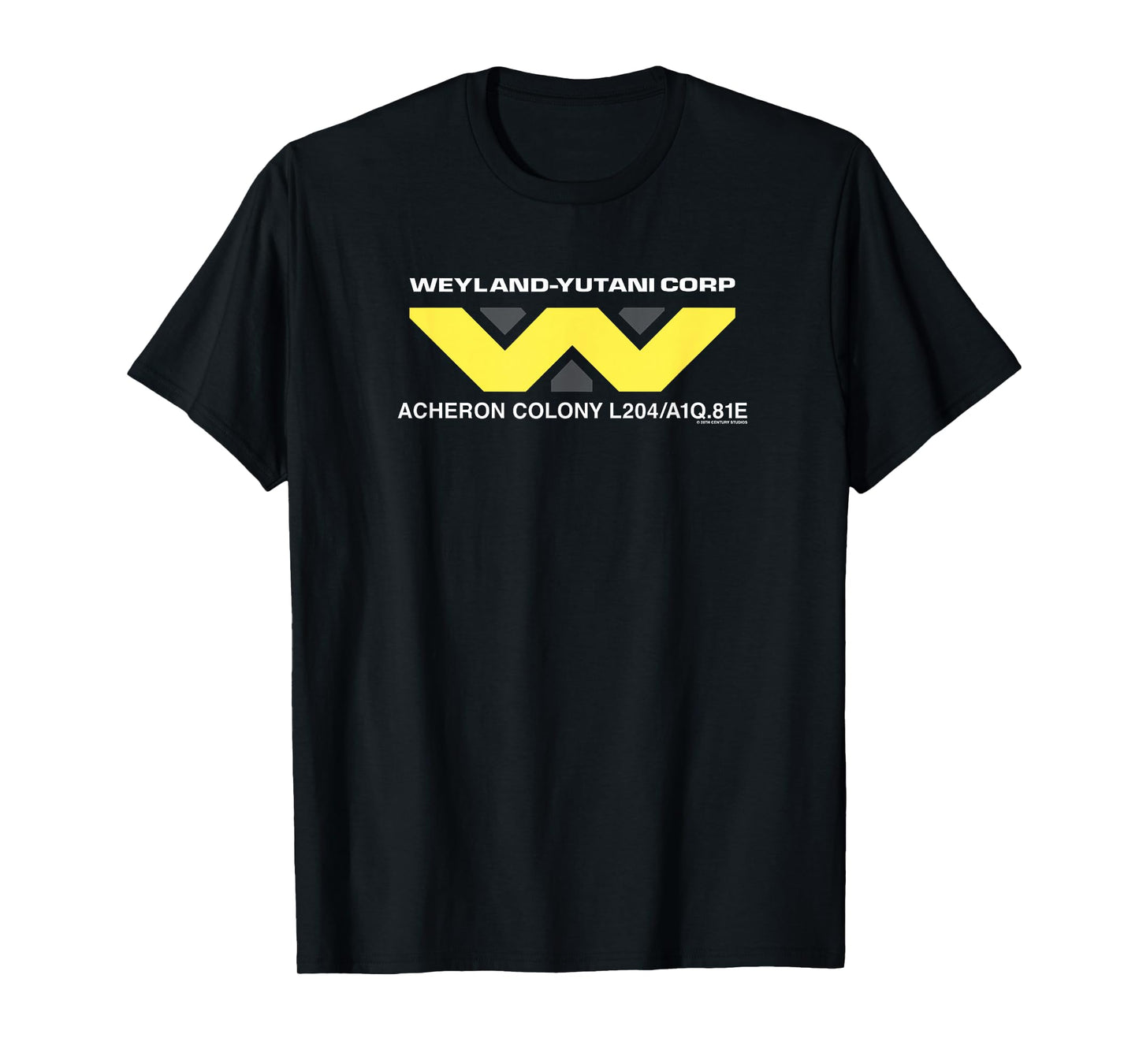 Aliens Weyland-yutani Corp Acheron Colony Chest Text Logo T-Shirt