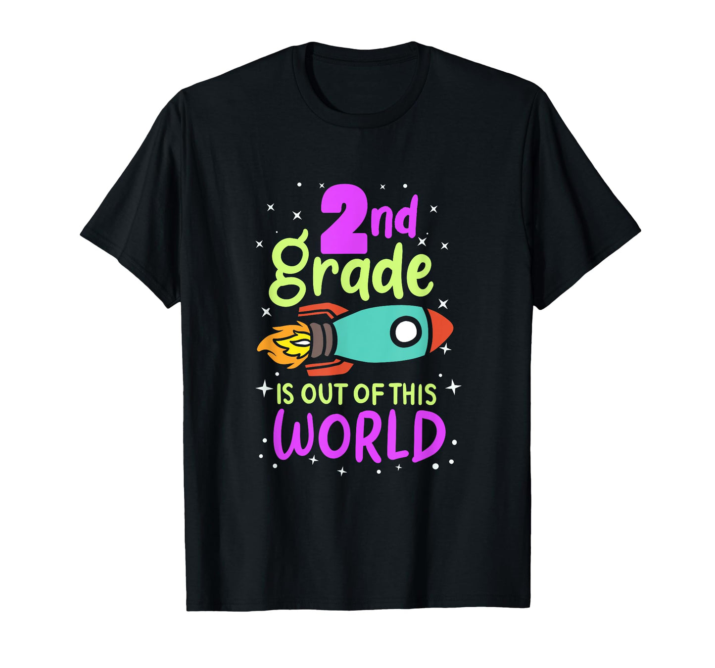 2nd Grade Is Out Of This World 2nd Grader Rocket Costume T-Shirt
