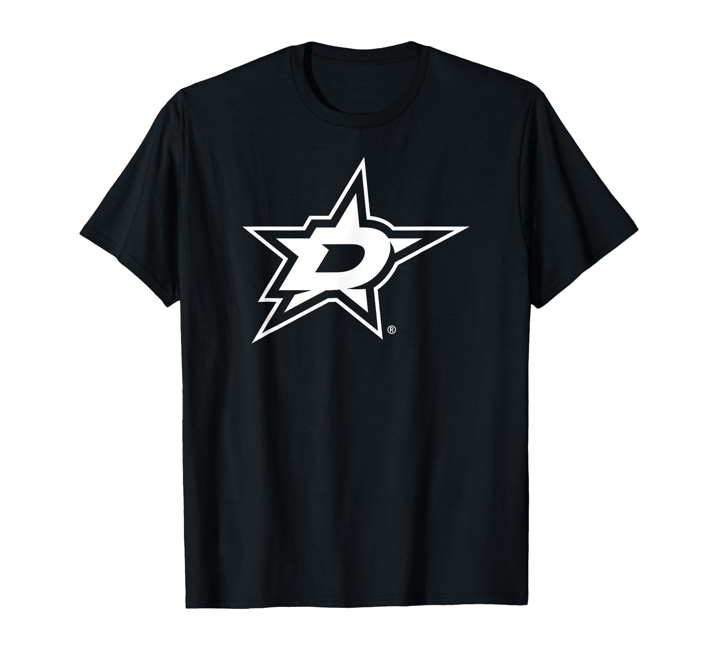 Dallas Stars Two Tone Black NHL Officially Licensed T-Shirt