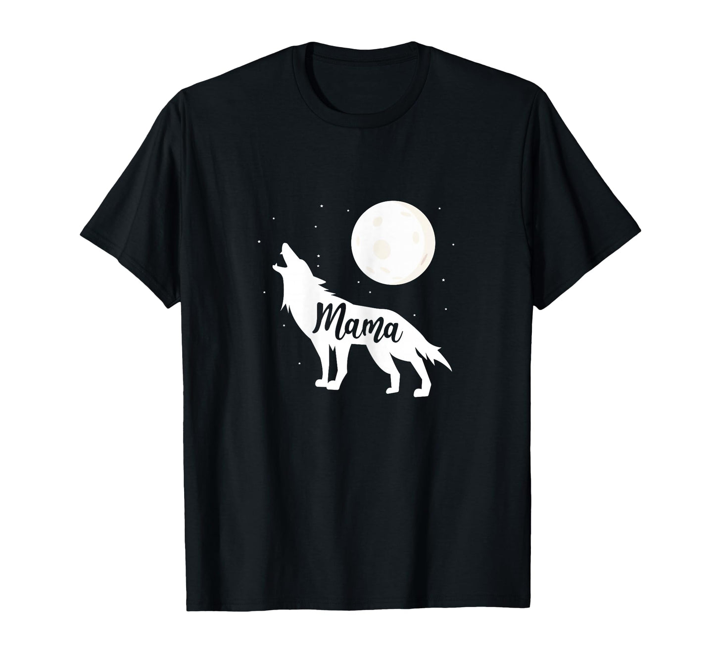 Mama Wolf Wolves Full Moon Mother's Day T-Shirt