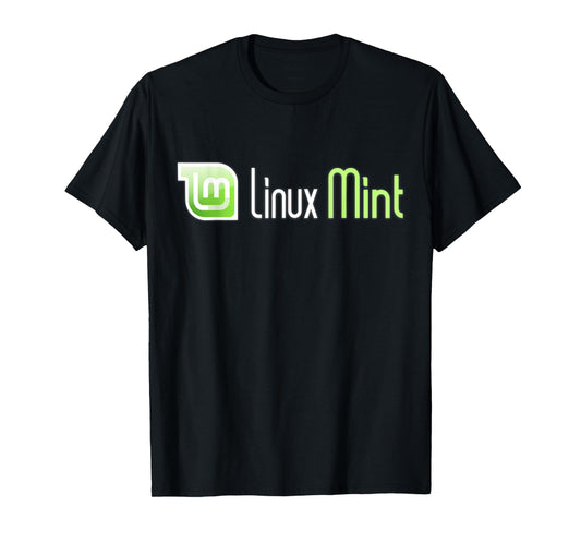 Linux Mint lover T-Shirt tagline with Logo Open Source Os T-Shirt