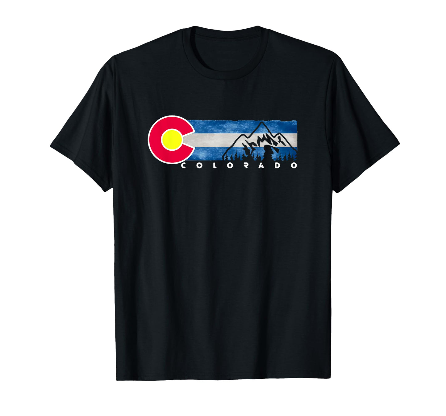 Rocky mountain State of Colorado Flag T-shirt